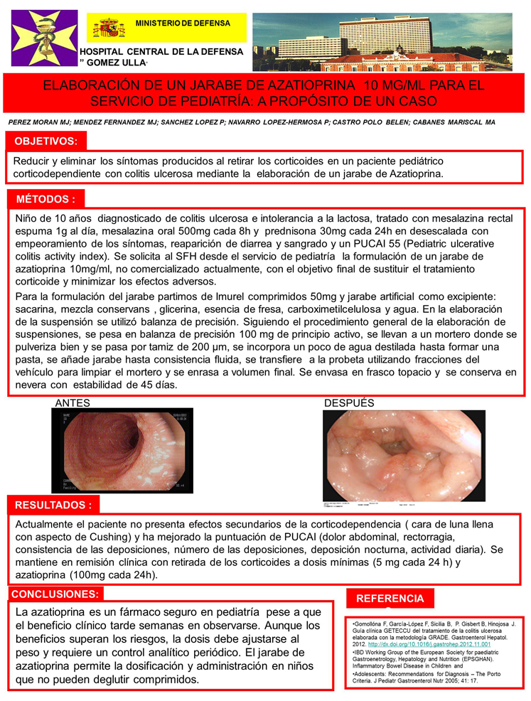 Poster para el 59 Congreso de la SEFH