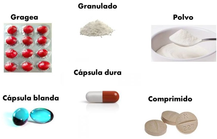 tipos de comprimidos